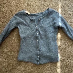 Sezane Gaspard Cardigan Vintage Blue
